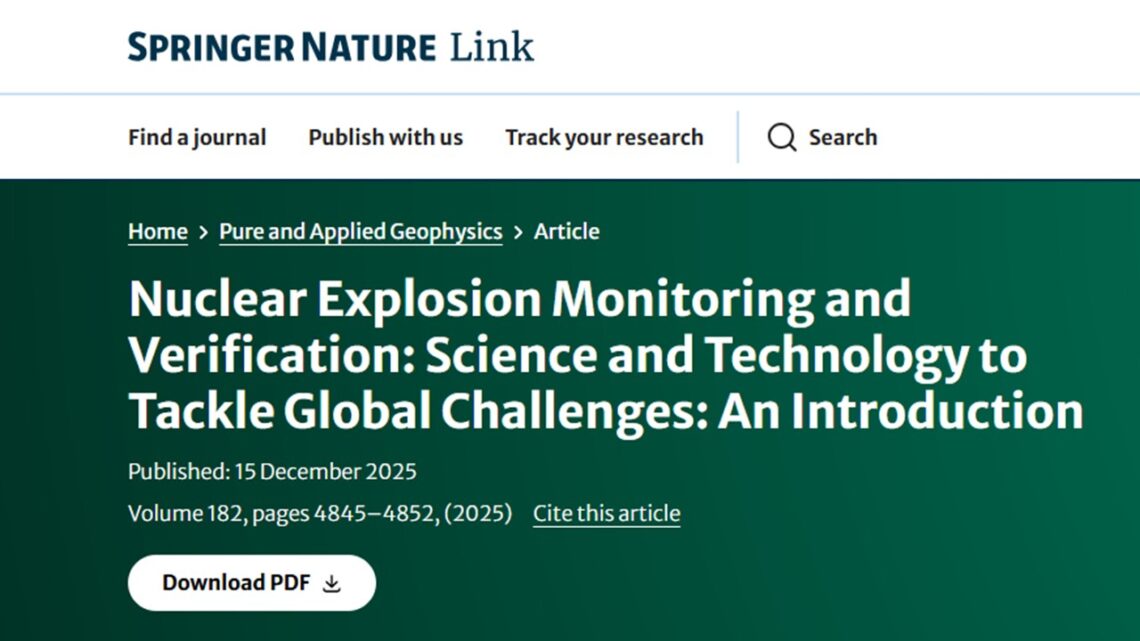 PAGEOPH Topical Issue 2025